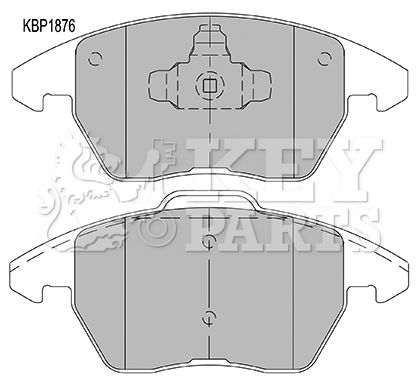 KEY PARTS Комплект тормозных колодок, дисковый тормоз KBP1876